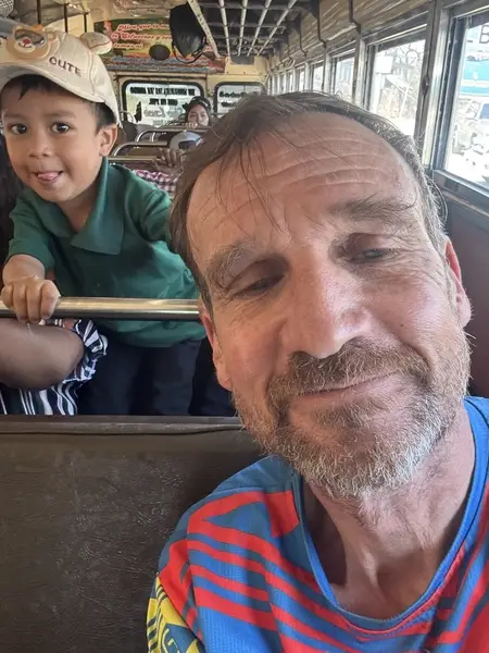 Kid in bus